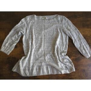 Madewell x J.Crew 100% Linen Lightweight Sweater – Heather Gray (XS)